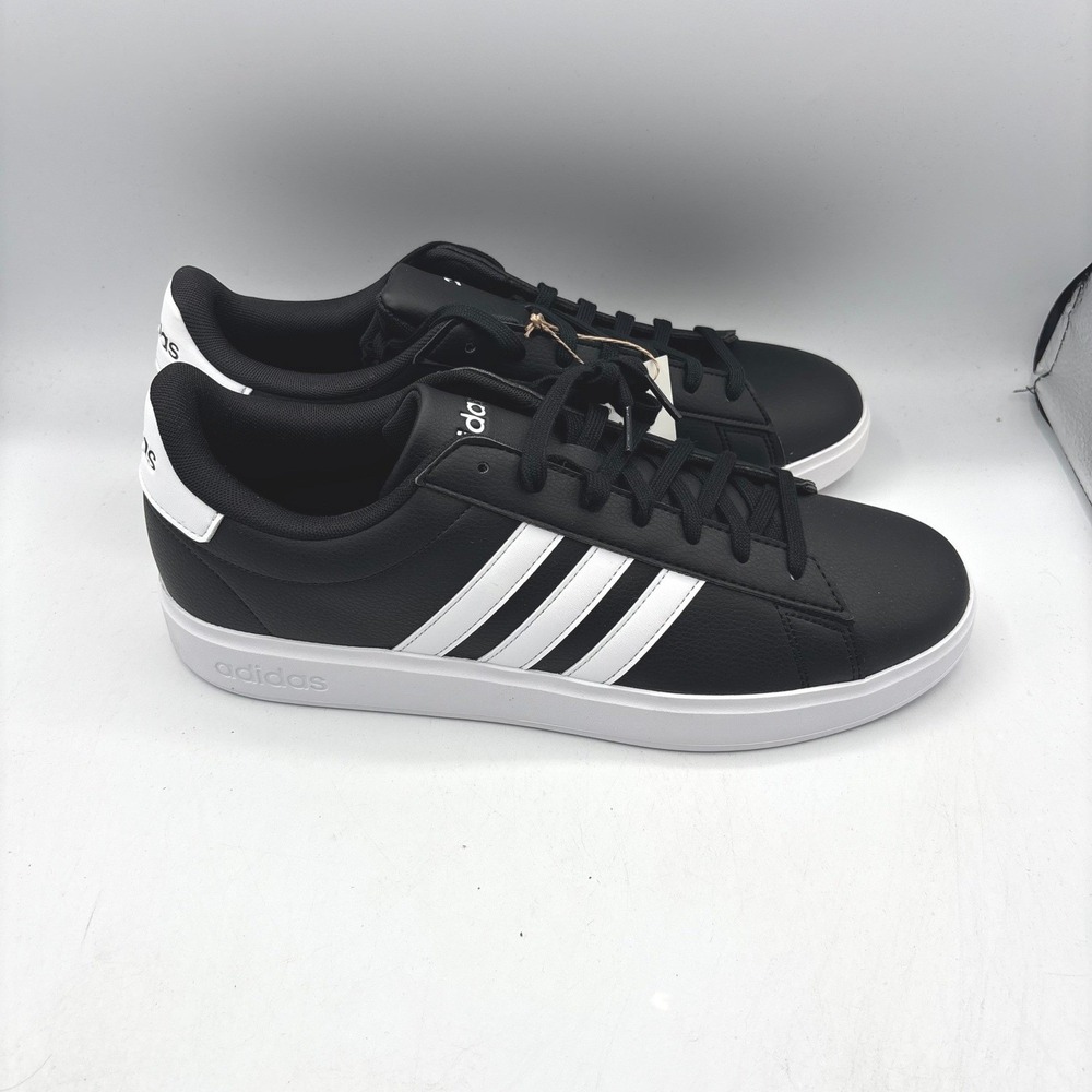 Adidas Grand Court 2.0 Mens Sneakers Size 12 Black White GW9196